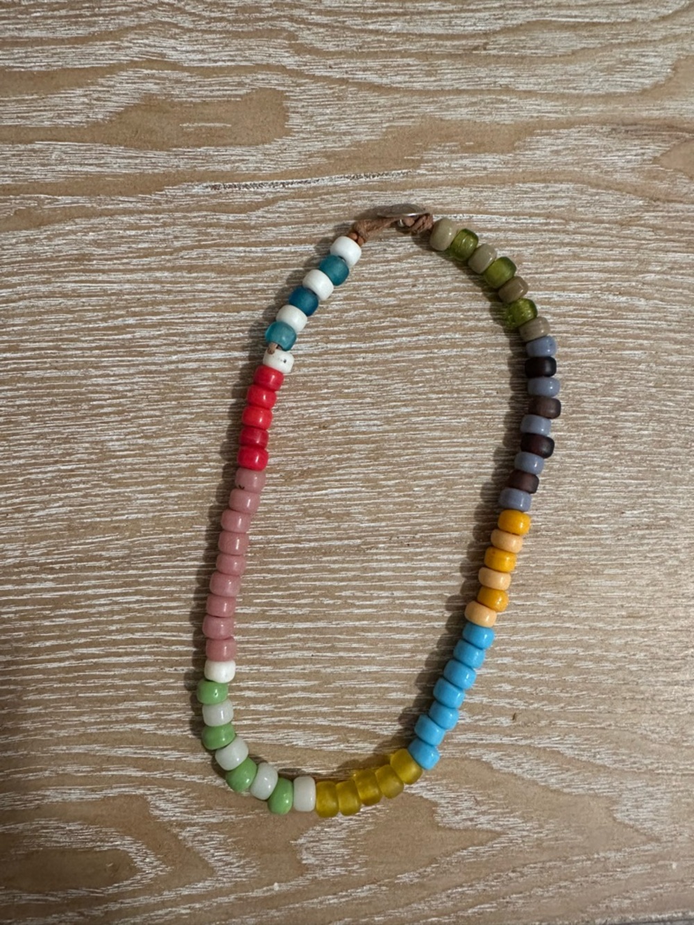 Handcrafted Colorful Ceramic Beaded Necklace
